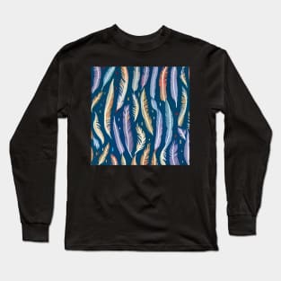 Feathers Pattern Long Sleeve T-Shirt